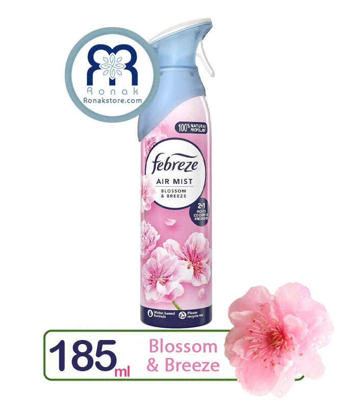 اسپری خوشبوکننده هوا فبرز Febreze رایحه شکوفه و نسیم حجم 185 میل