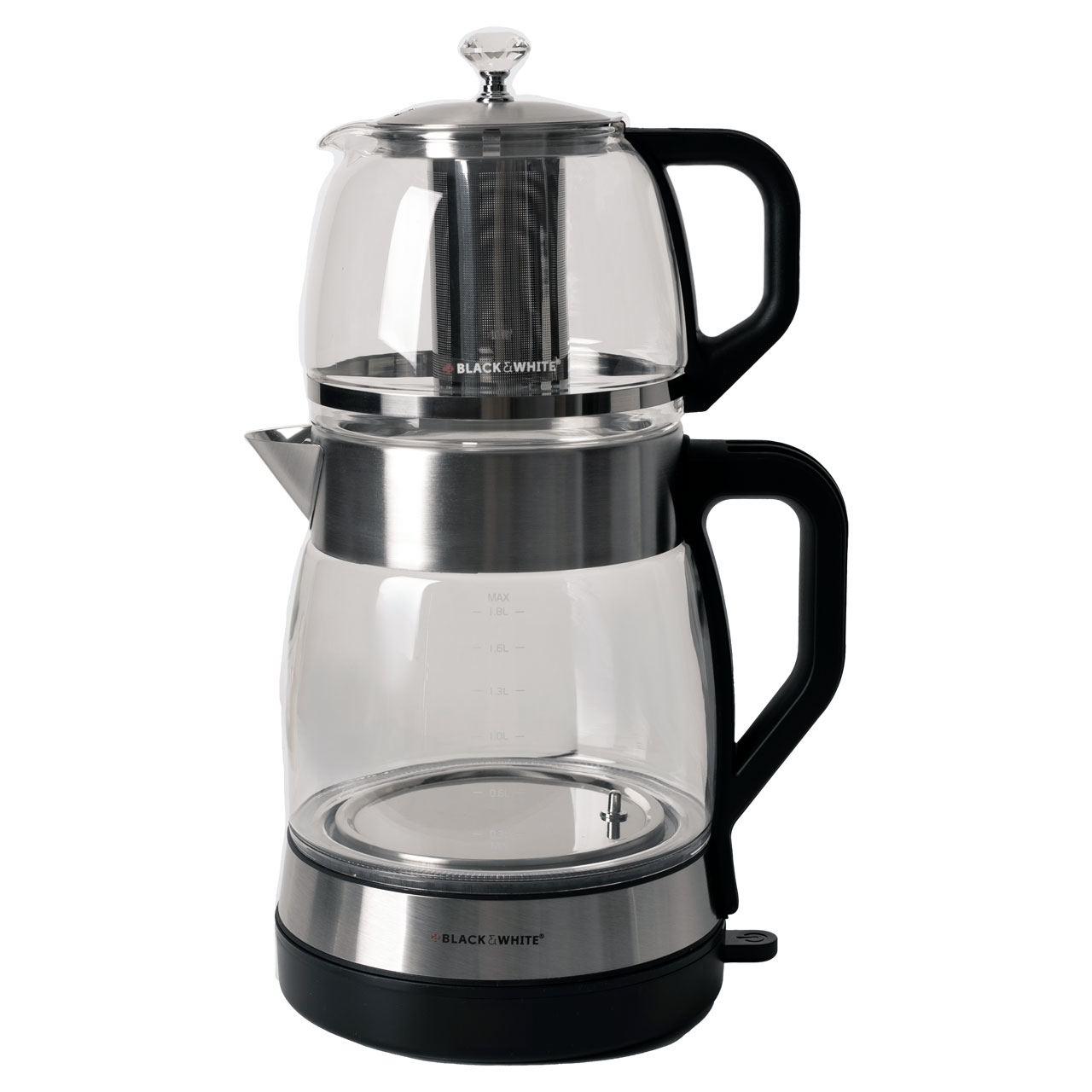 چای ساز روی هم بلک اند وایت مدل BW-ES550