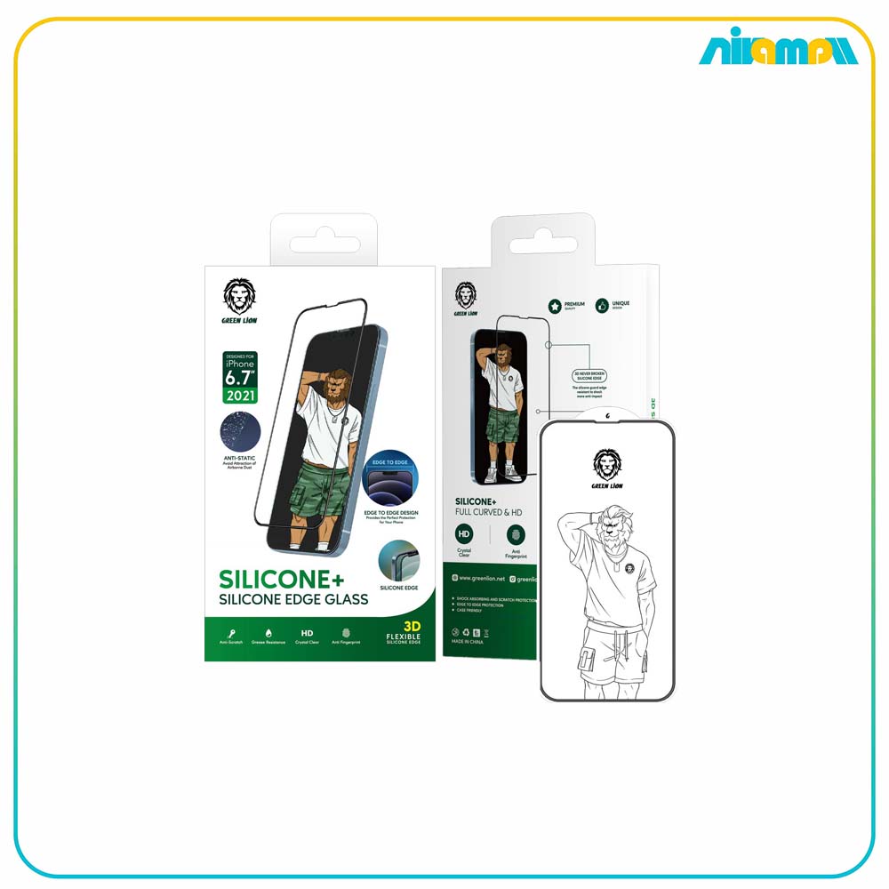 گلس گرین لاین مدل 3D Silicone HD مناسب برای گوشی موبایل Iphone 12 pro max