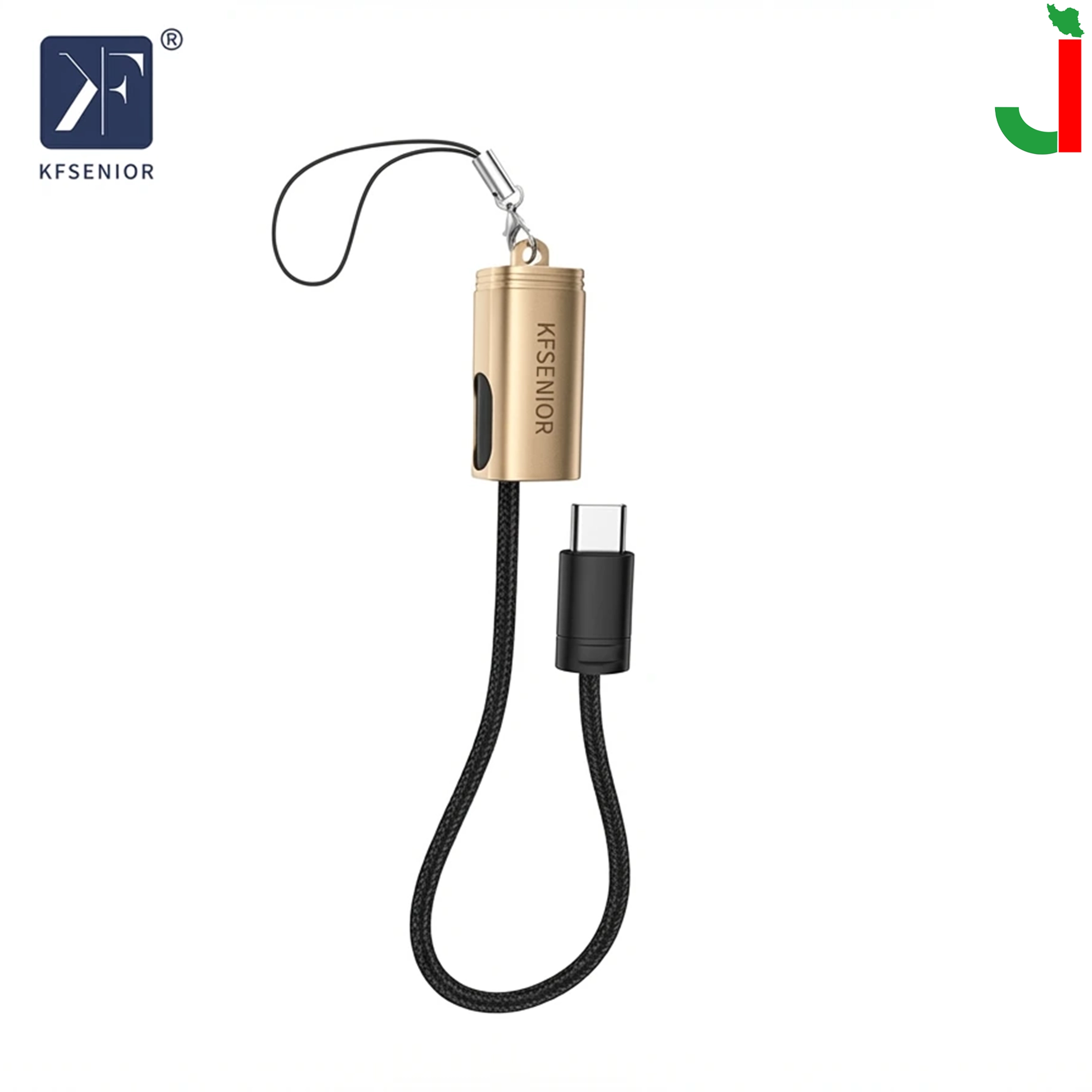 آویز موبایل و کابل شارژ پاوربانک 60 وات برند KF مدل S-36 سوپر فست