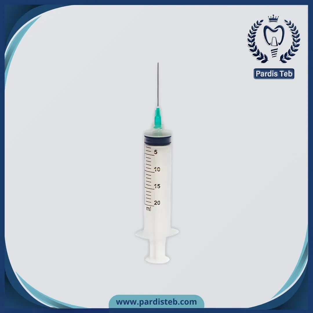 سرنگ 20cc سه تیکه G21 پیچی (لوئرلاک) ورید
