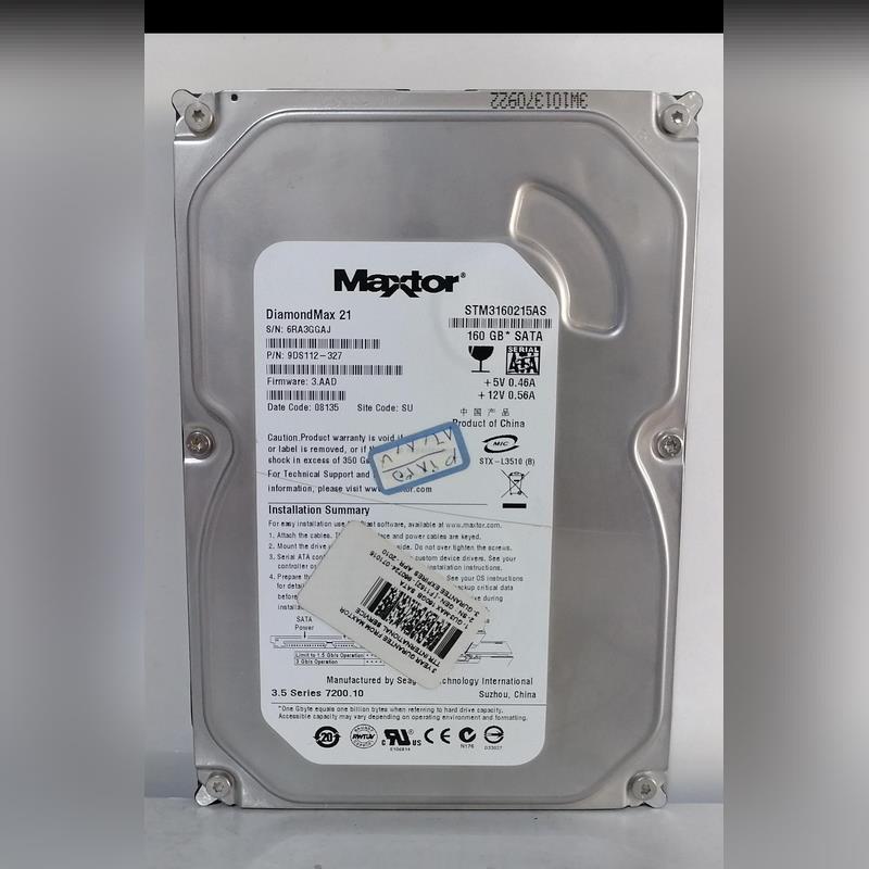 هارد 160گیگMAXTOR- سلامت 100 درصد