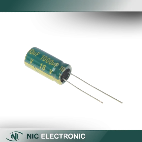 خازن الکترولیتی 1000UF/16V-10X17-105C-GREEN