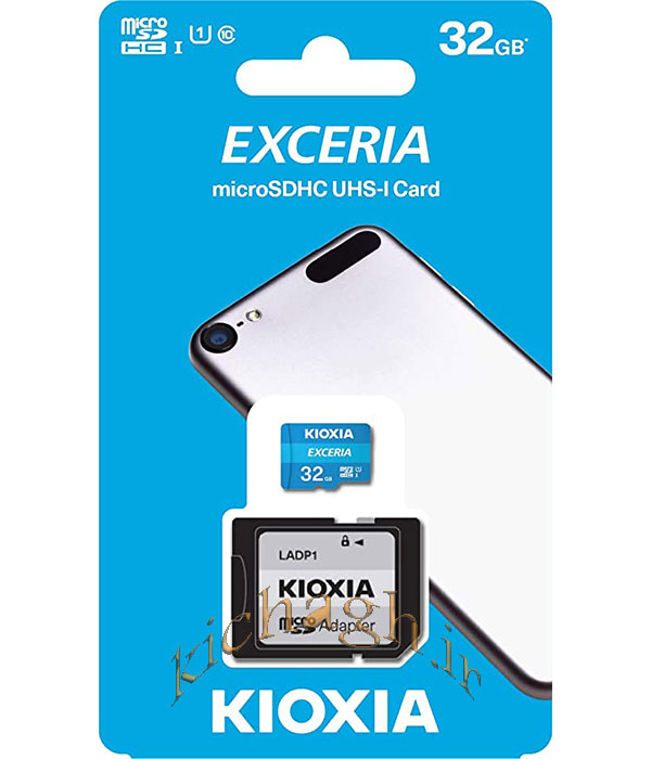 رم میکرو ۳۲ گیگ کیوکسیا Kioxia EXCERIA U1 C10 100MB/s + خشاب