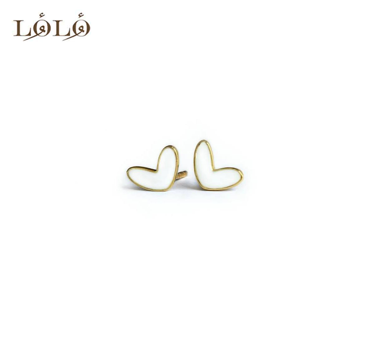 گوشواره نقره قلب مینا