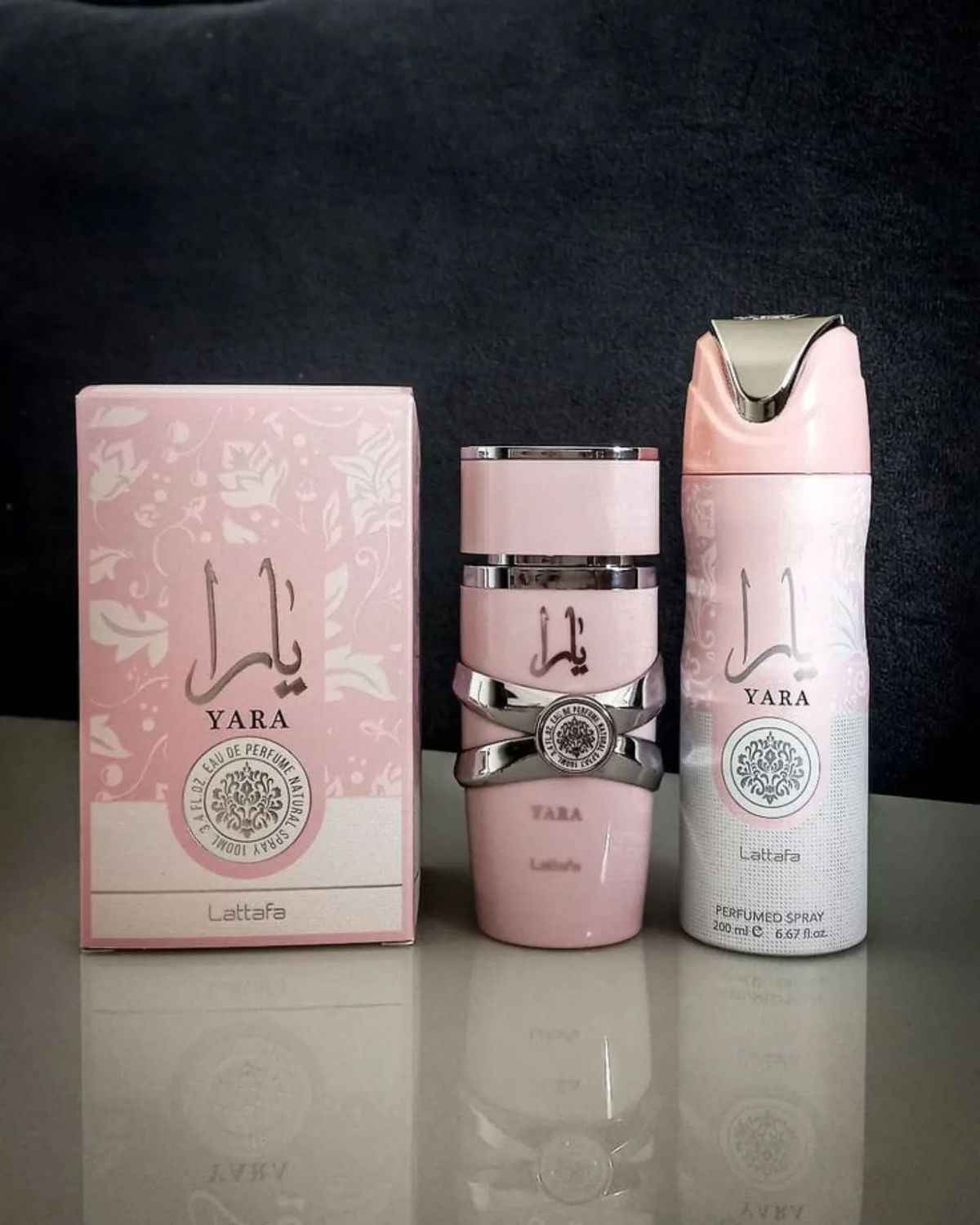 عطر ادکلن لطافه یارا صورتی اصلی - به همراه اسپری رایگان