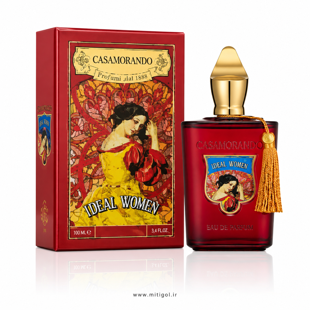 عطر ادکلن کازاموراندو آیدل ومن فراگرنس ورد حجم 100میل CASAMORANDO IDEAL WOMEN