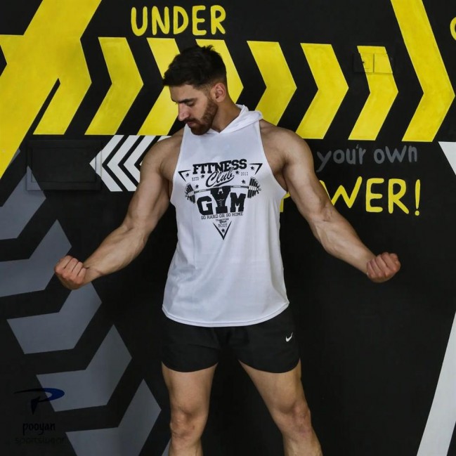 تاپ مردانه کلاهدار Gym عمده