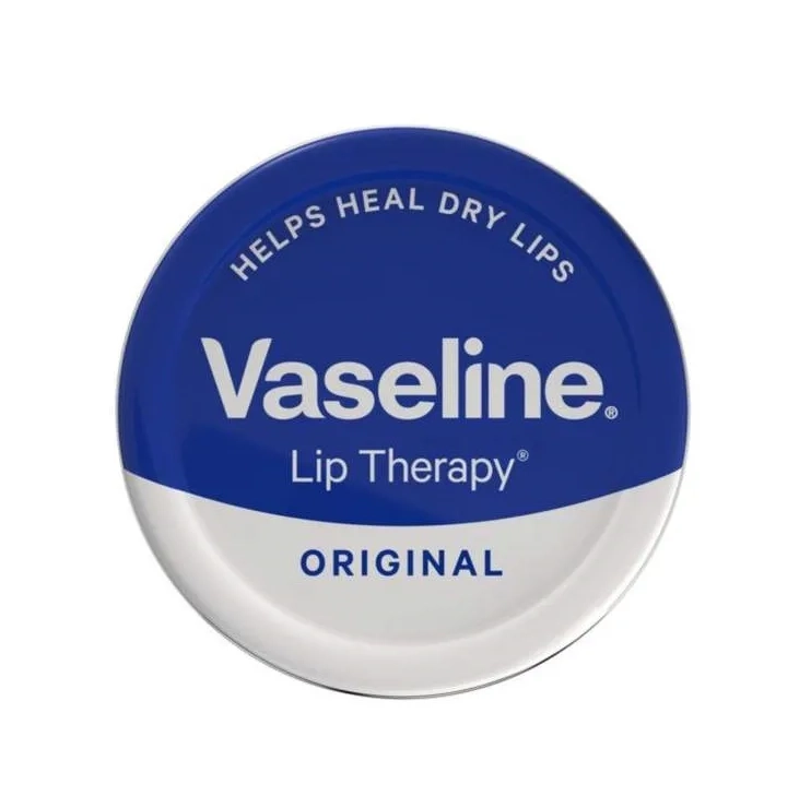 بالم لب های کاسه ای فلزی وازلین حجم 20 گرم vaseline - آبی