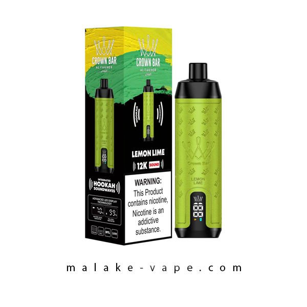 ویپ الفاخر ۱۲ هزار پاف با صدای قلیان alfakhar 12k lemon mint