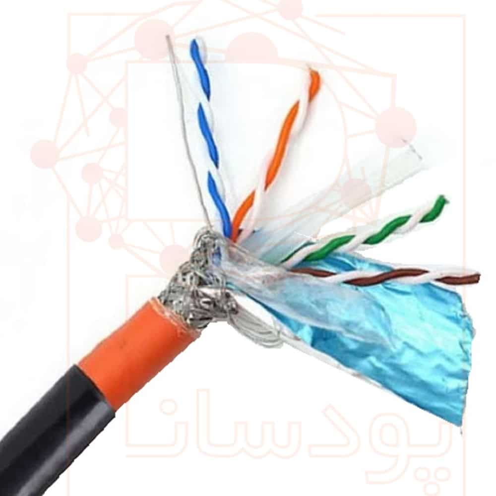 کابل شبکه اوتدور نگزنس ایرانی Cat6 SFTP با تست فلوک پرمننت