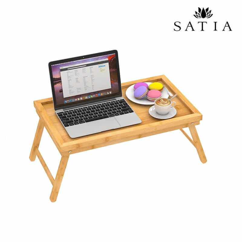 میز لپ تاپ چوبی تاشو بامبو
