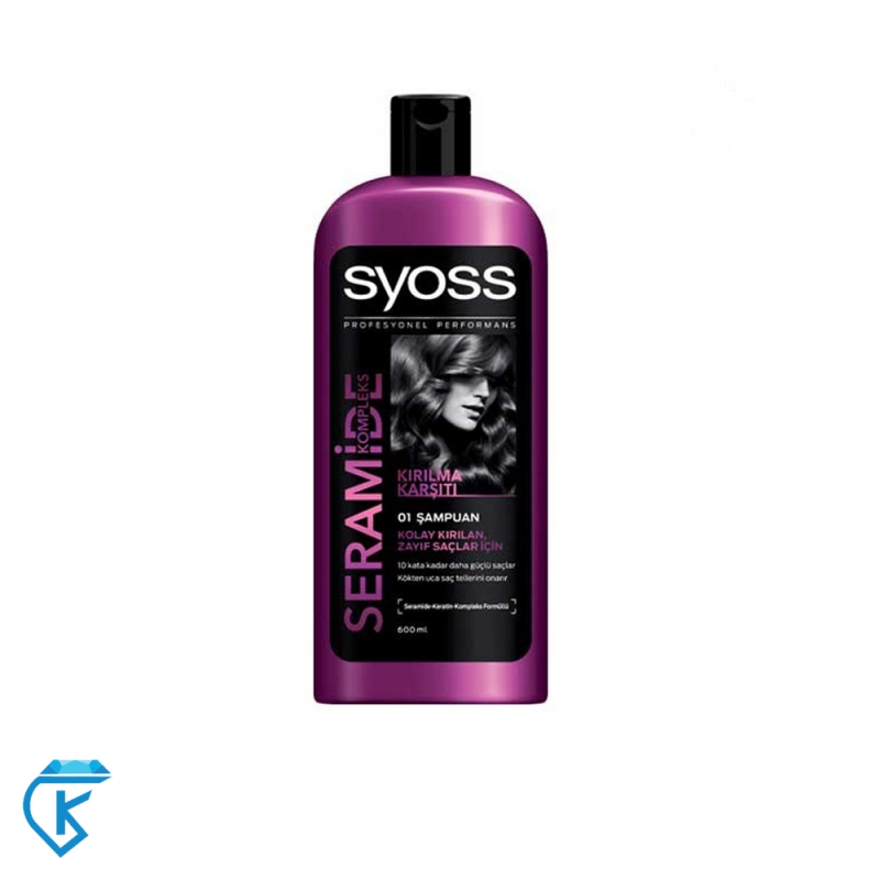 شامپو سایوس ضد ریزش مخصوص موهای ضعیف 550 میلی لیتر Syoss Seramide