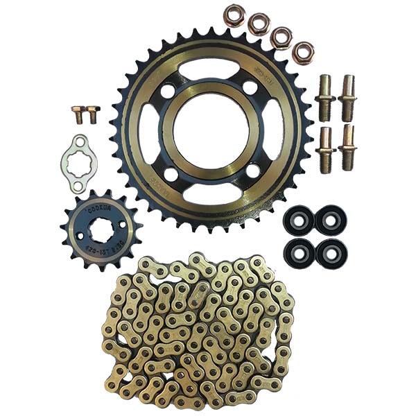 ست کامل دنده زنجیر کوکما 38T/15T/428H-100L