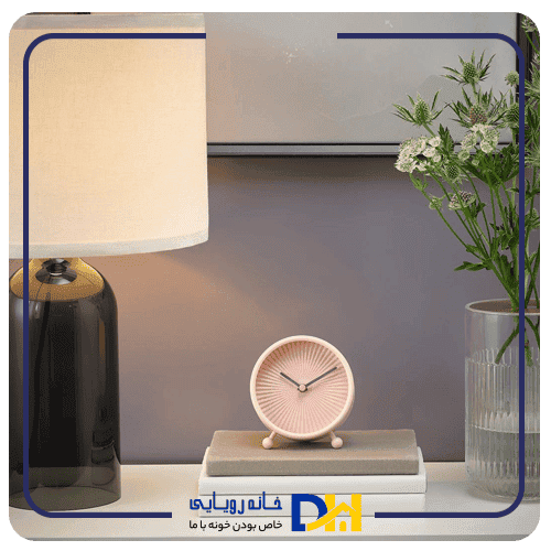 ساعت رومیزی صورتی ایکیا