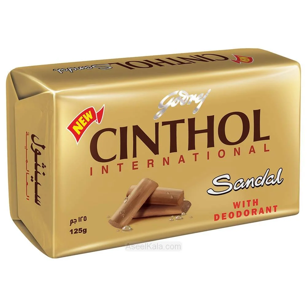 صابون صندل سینثول Cinthol مدل زردچوبه وزن 125 گرم