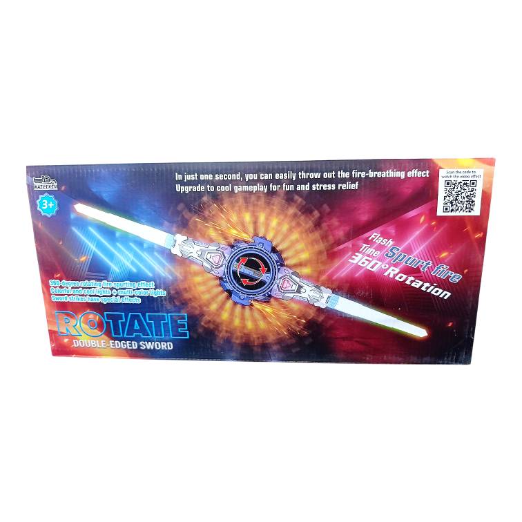 اسباببازی یک شمشیر دو سر چرخشی جرقهزن (Rotate Double-Edged Sword)