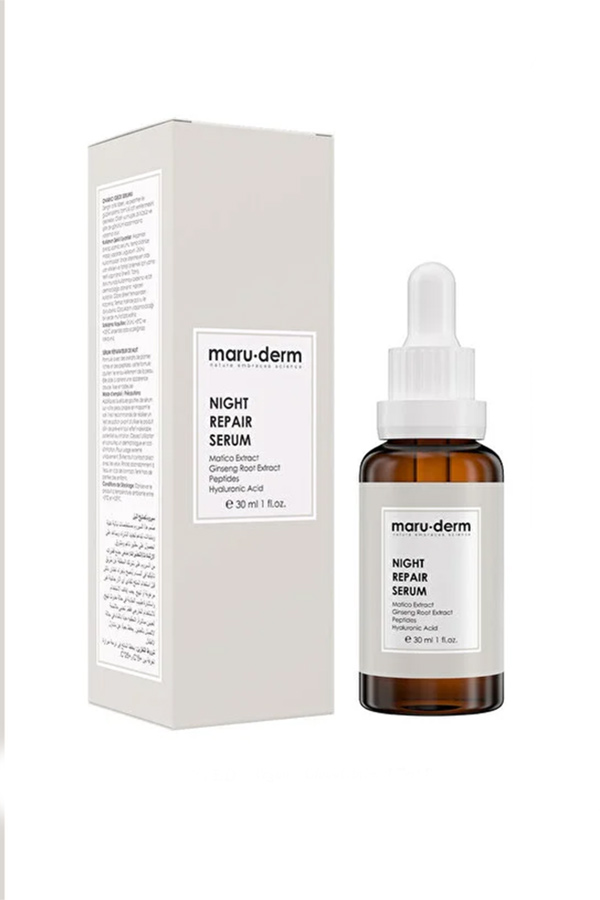 سرم ترمیم کننده و مراقبت از پوست مخصوص شب Maru.Derm