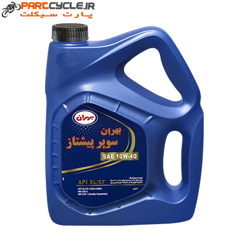 روغن موتور بهران سوپر پیشتاز 10W-40 SL/CF چهار لیتری