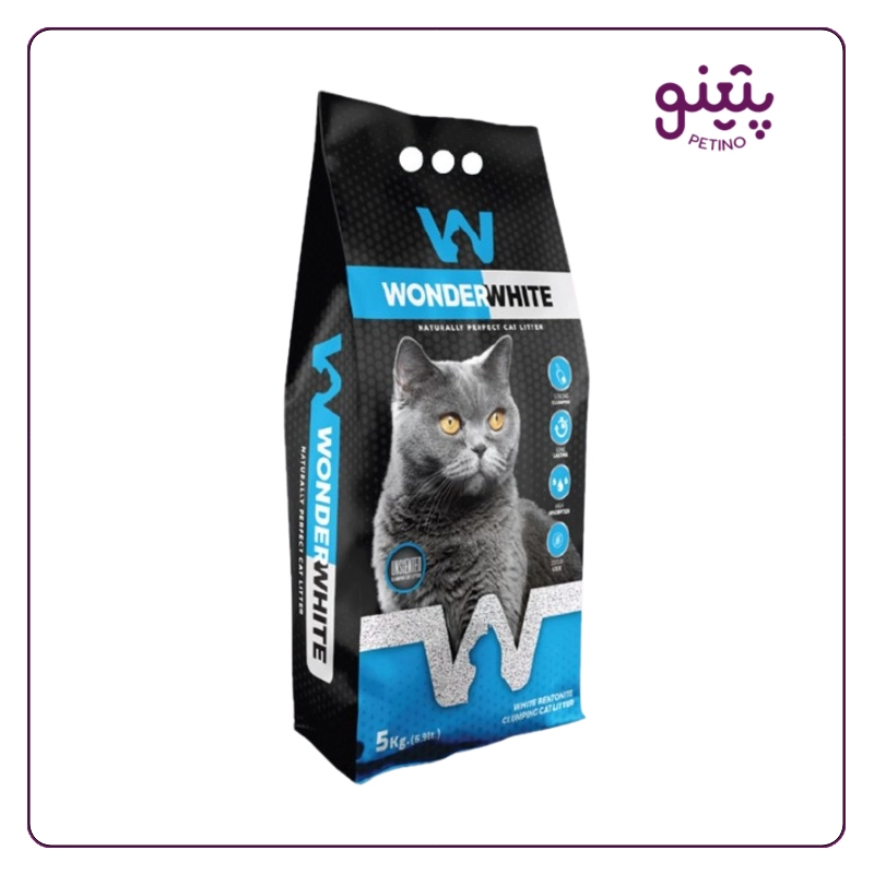 خاک گربه ساده واندر وایت 5 کیلویی