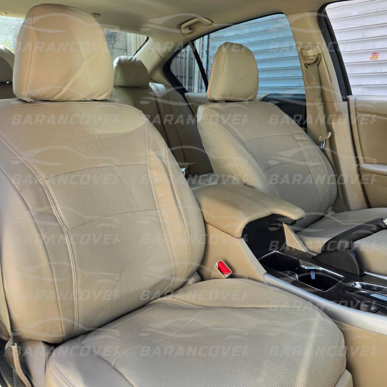 روکش صندلی هوندا آکورد – accord چرم رنگ کرم