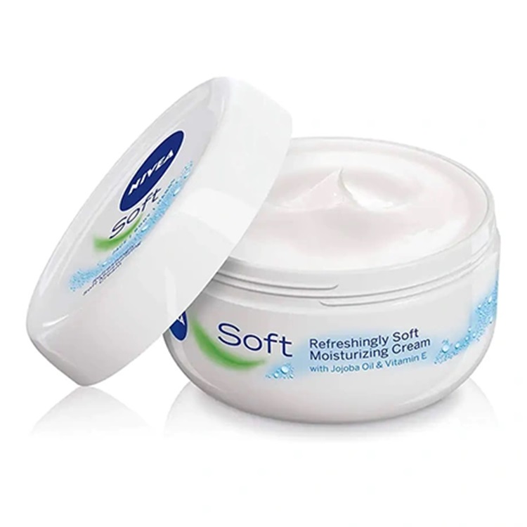 کرم مرطوب کننده دست و صورت نیوآ سافت (Nivea Soft) کاسه‌ای 100 میل