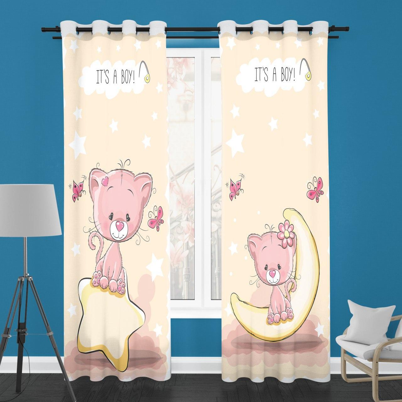 پرده اتاق کودک خرس کد B161