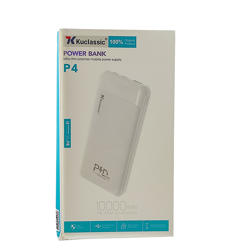 پاوربانک شارژ سریع مدل Kuclassic P4 ظرفیت 10000 میلی آمپر