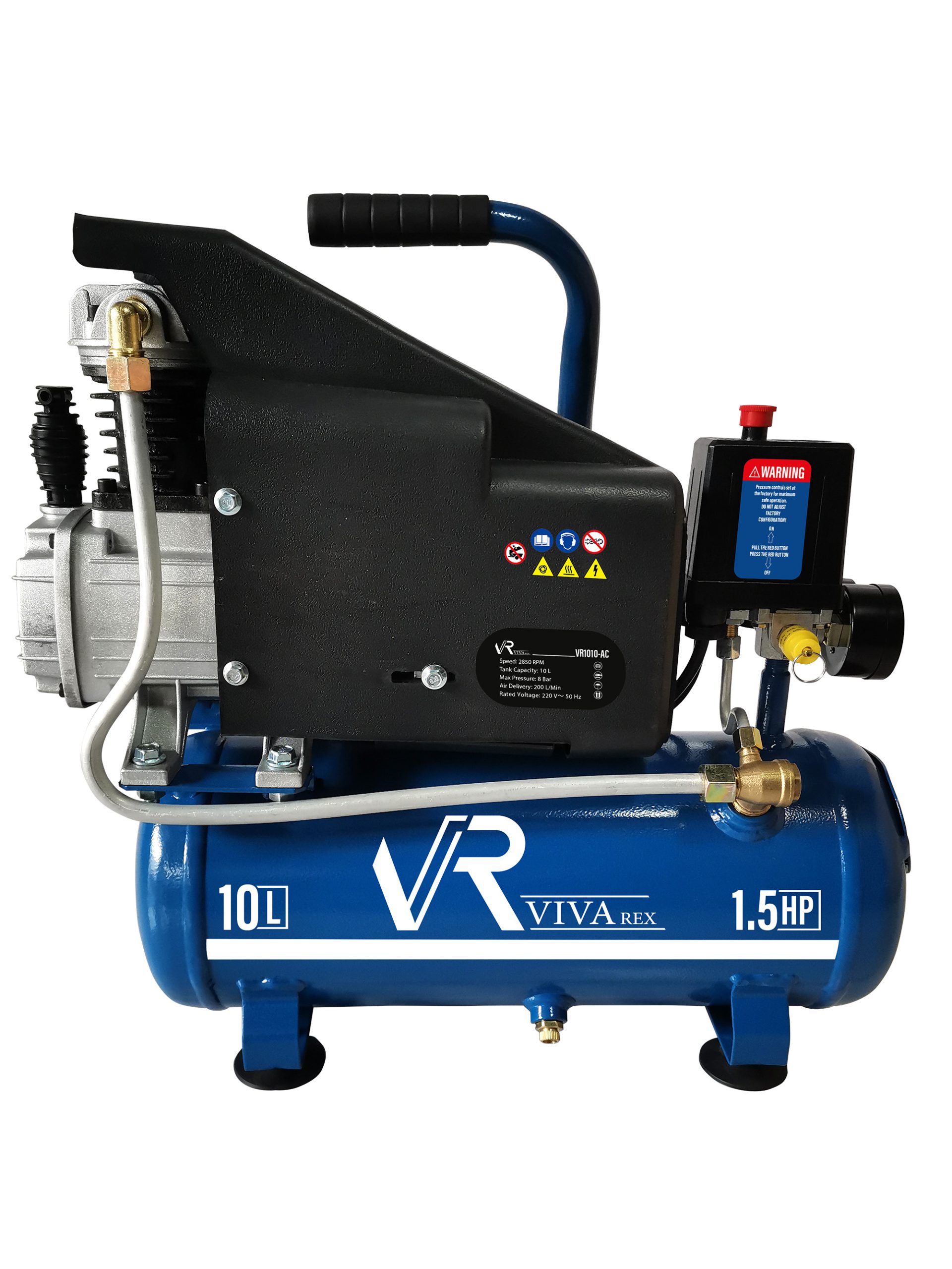 کمپرسور باد 10 لیتری روغنی ویوارکس مدل VR1010-AC