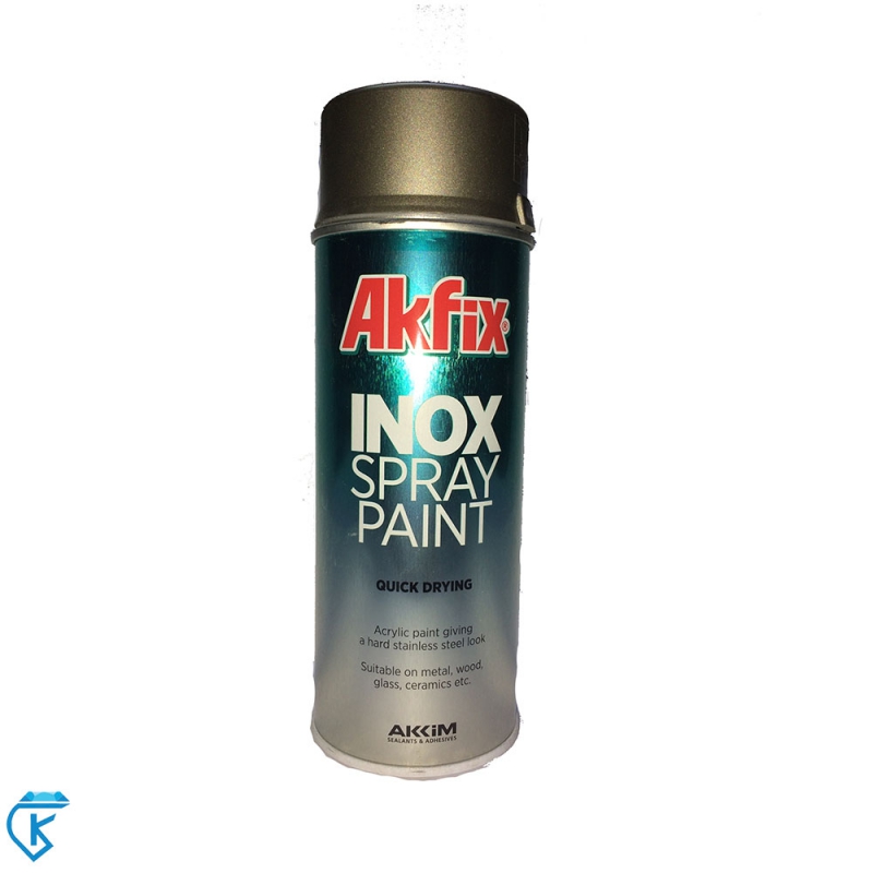 رنگ اسپری نقره ای مخصوص استیل آکفیکس Akfix