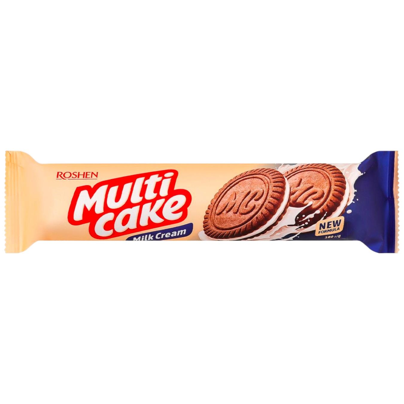 بیسکویت مولتی کیک روشن (شیری)
