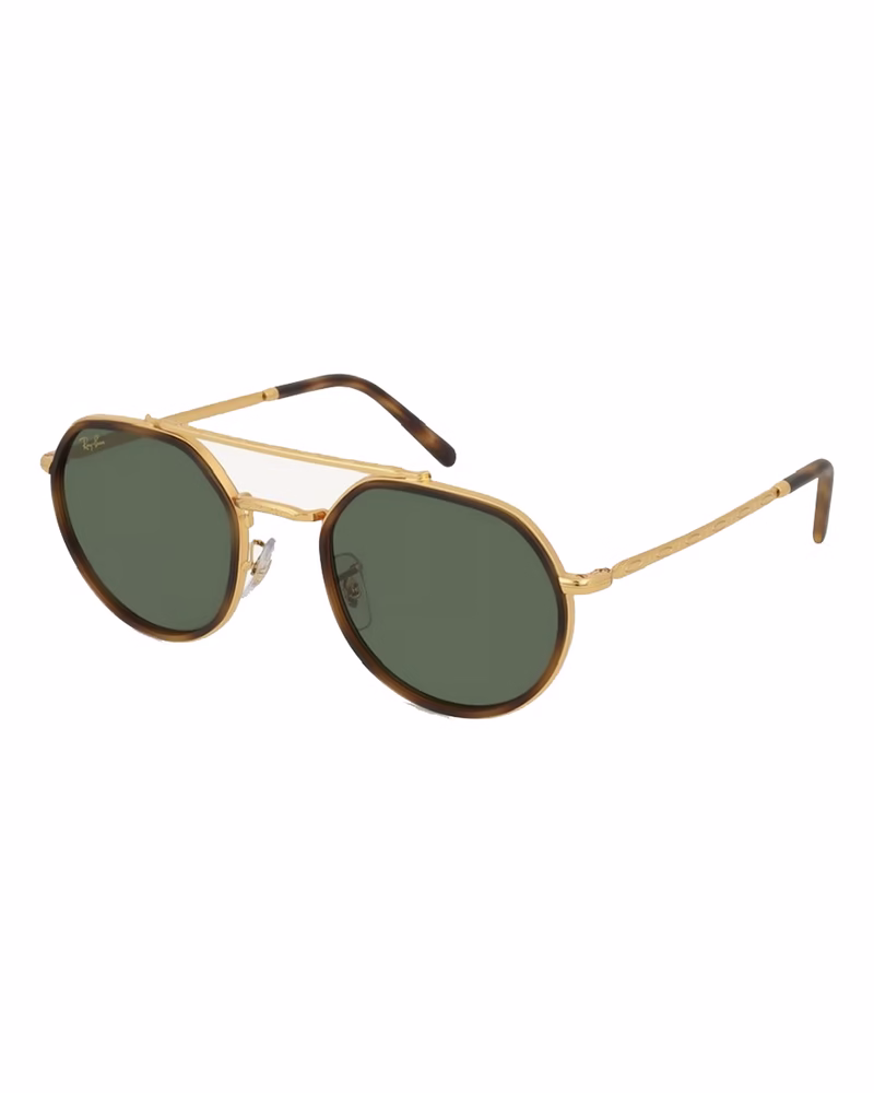 عینک آفتابی زنانه ریبن مدل RayBan RB3765 - فريم هاوانا طلايي عدسي سبز