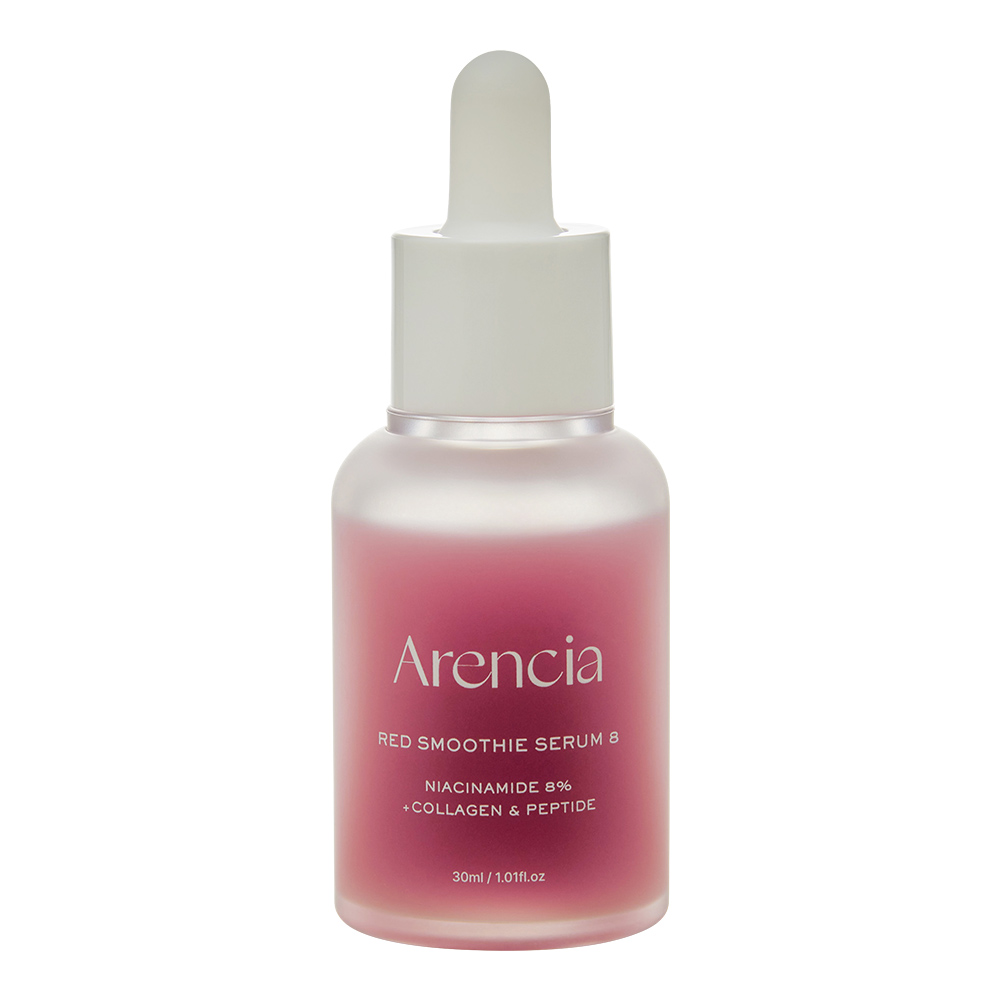 سرم کلاژن و نیاسینامید 8 درصد اسموتی قرمز آرنسیا ARENCIA Fresh Red Smoothie Serum 8