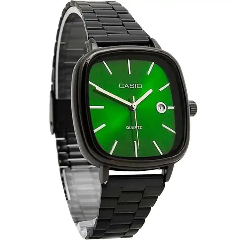 ساعت مچی مردانه کاسیو اولد مانی مشکی صفحه سبز مدل C1005
