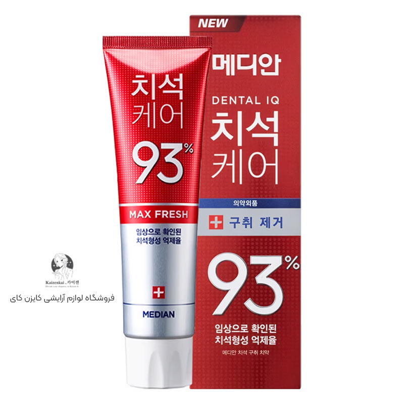 خمیردندان 93% تارتار دنتال آی کیو مدیان مدل مکس فرش قرمز