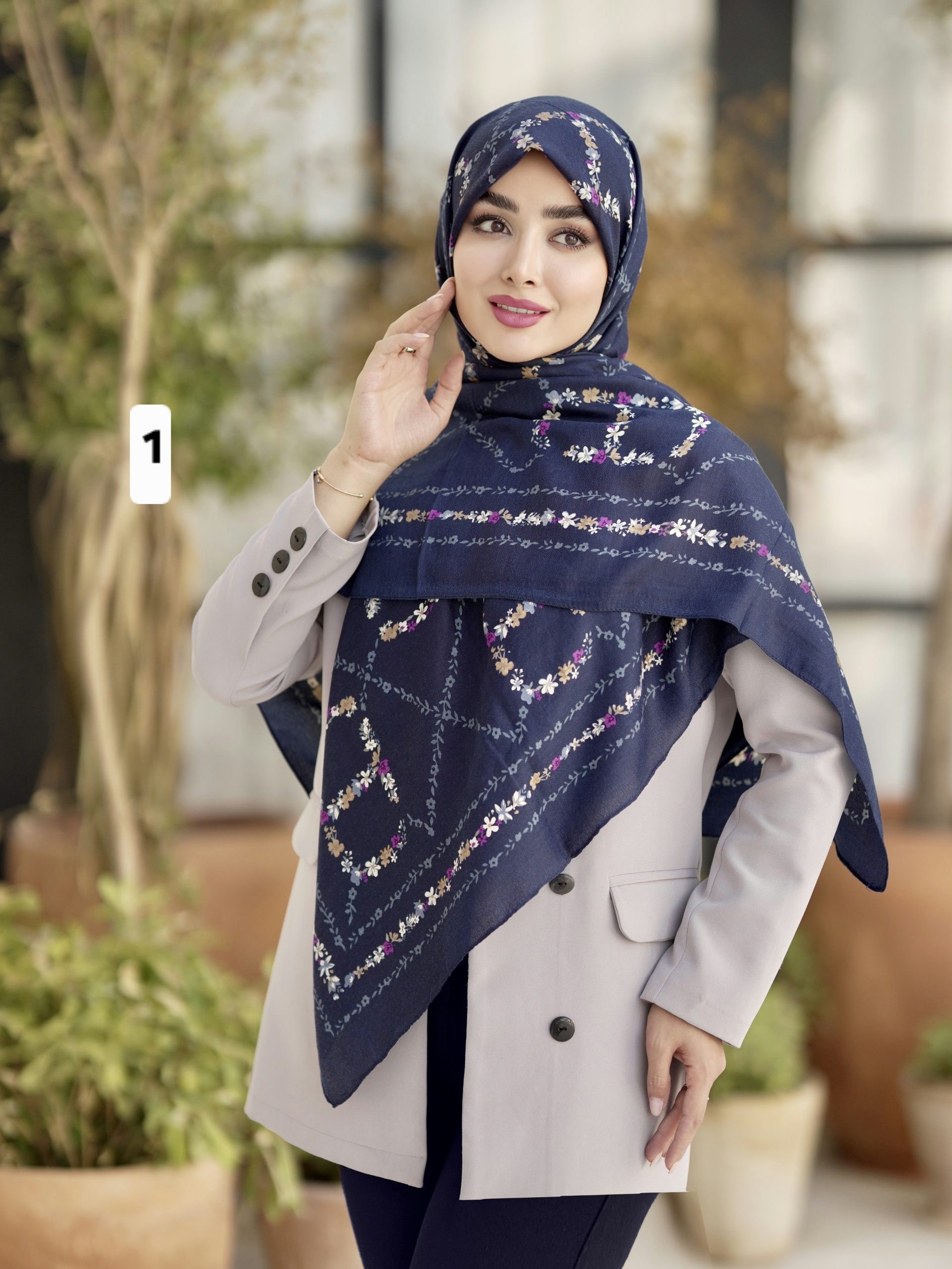 روسری نخ پنبه کد ۱۰۷۶