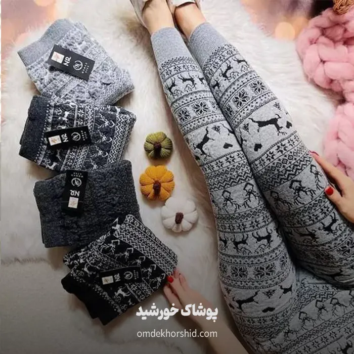 شلوار بافت طرح برجسته کد 2