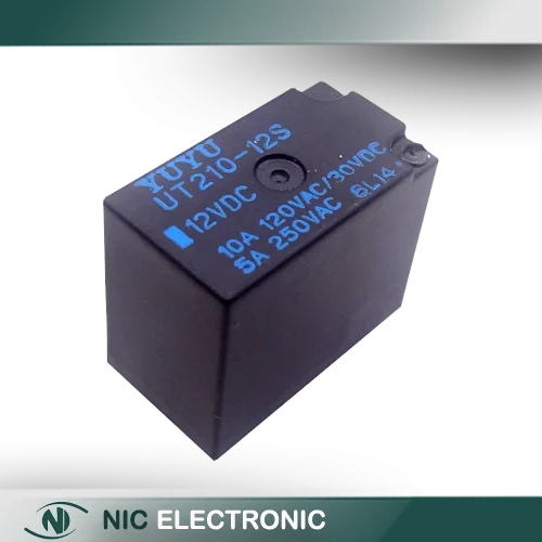 رله 12V مینیاتوری 4 پایه کره ای مارک YUYU کد UT210-12S