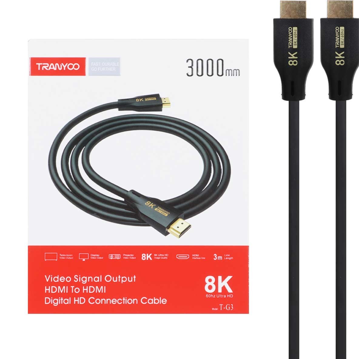 کابل 3 متری Tranyoo HDMI مدل T-G3
