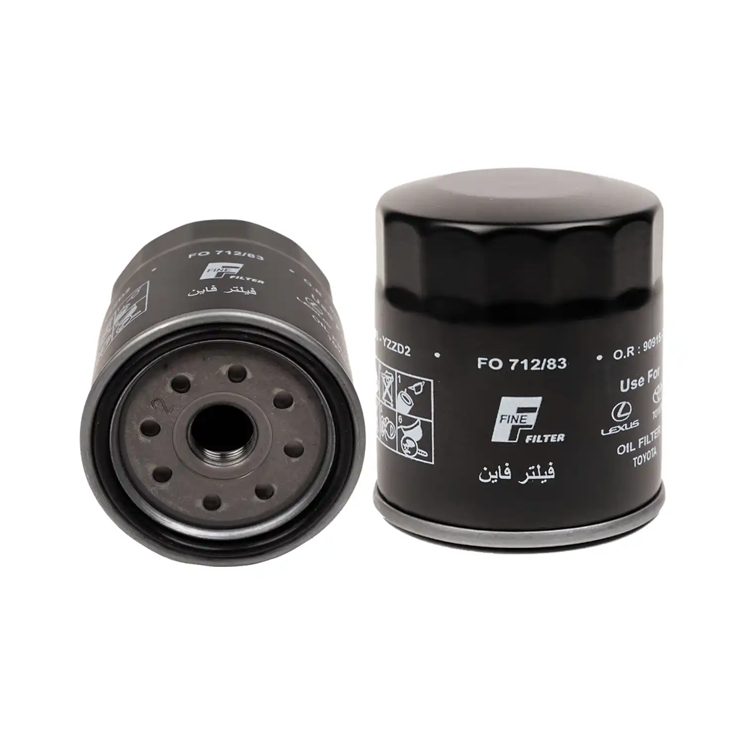 فیلتر روغن خودرو فاین مدل FO712/83 مناسب تویوتا