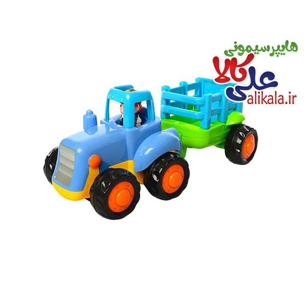 ماشین بازی قدرتی هولا تویز طرح تراکتور و بولدوزر