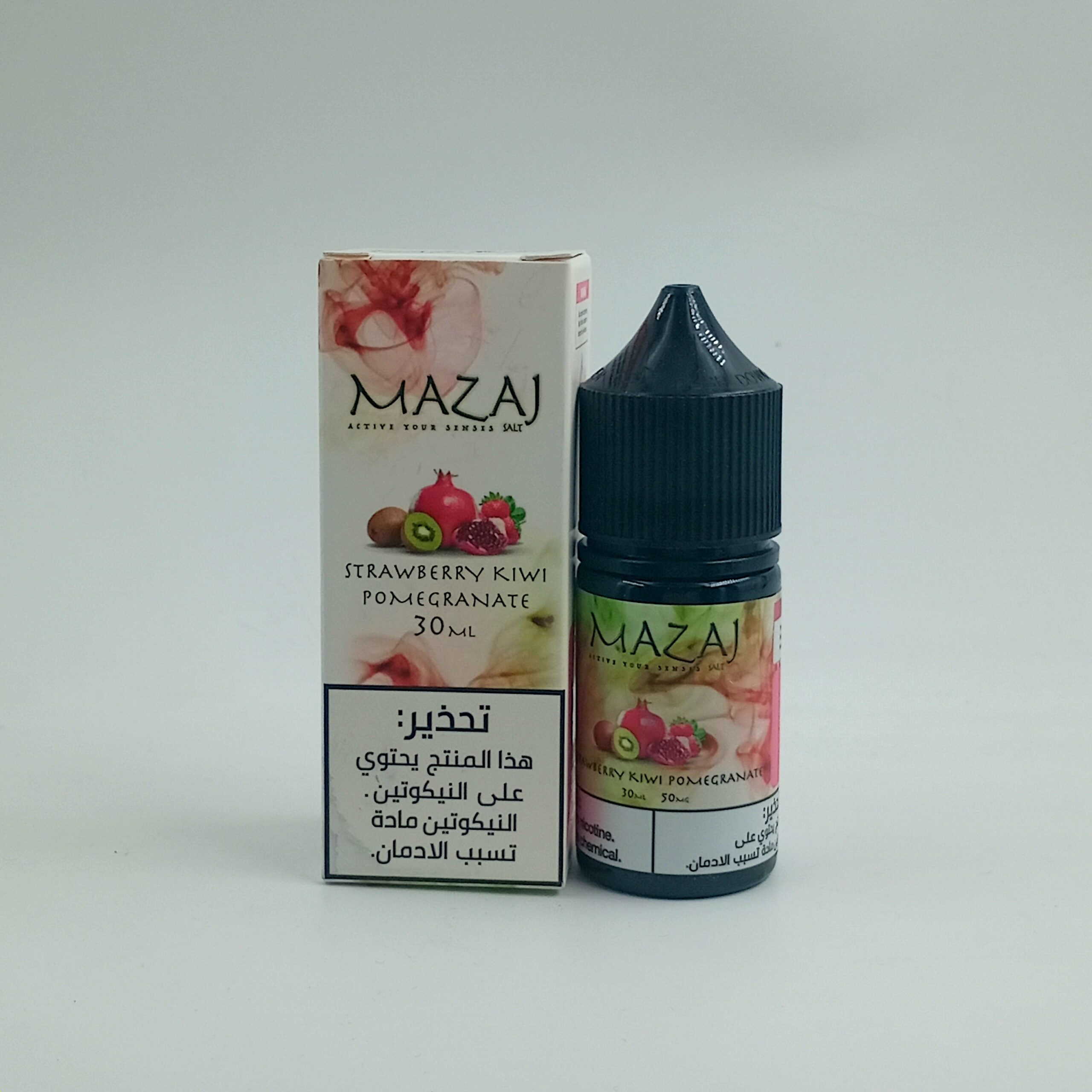 سالت مزاج توتفرنگی کیوی انار | MAZAJ STRAWBERRY KIWI POMEGRENATE SALT