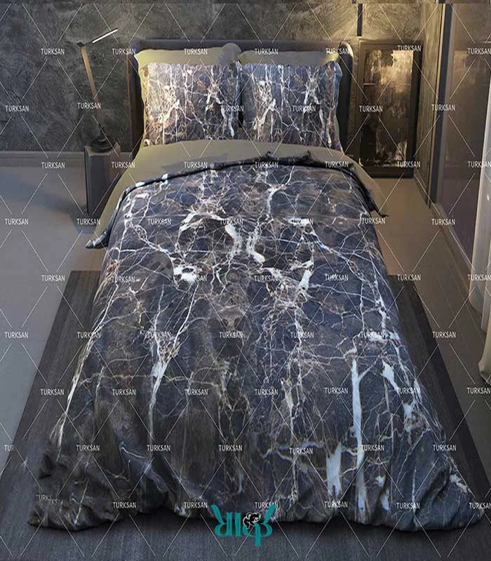 روتختی دونفره طوسی طرح سنگ مرمر کد d295