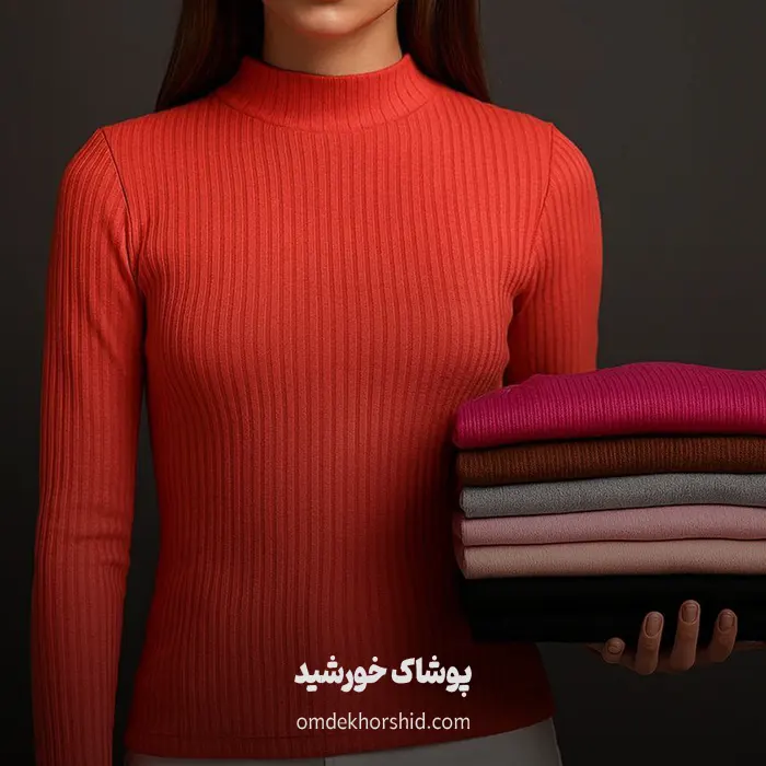 بلوز یقه گرد ریلی