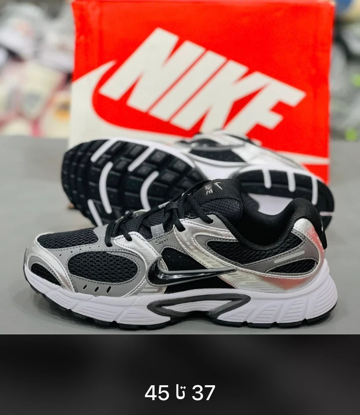 کتونی نایک وی فایو کی سایز 37 تا 45 مشکی و نقره ای NIKE V5K