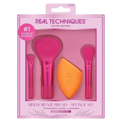 ست براش 4 تیکه پددار ریل تکنیک Real Techniques