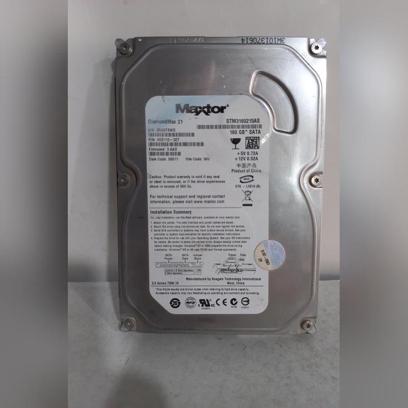 هارد 160 گیگ مکستور سلامت 100%-استوک(کد H-21-08)