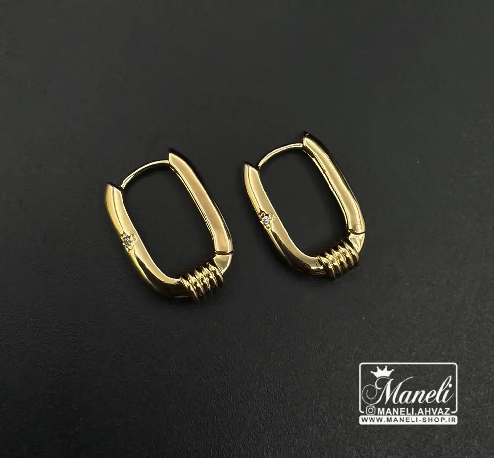 گوشواره حلقه ای طلایی ساده