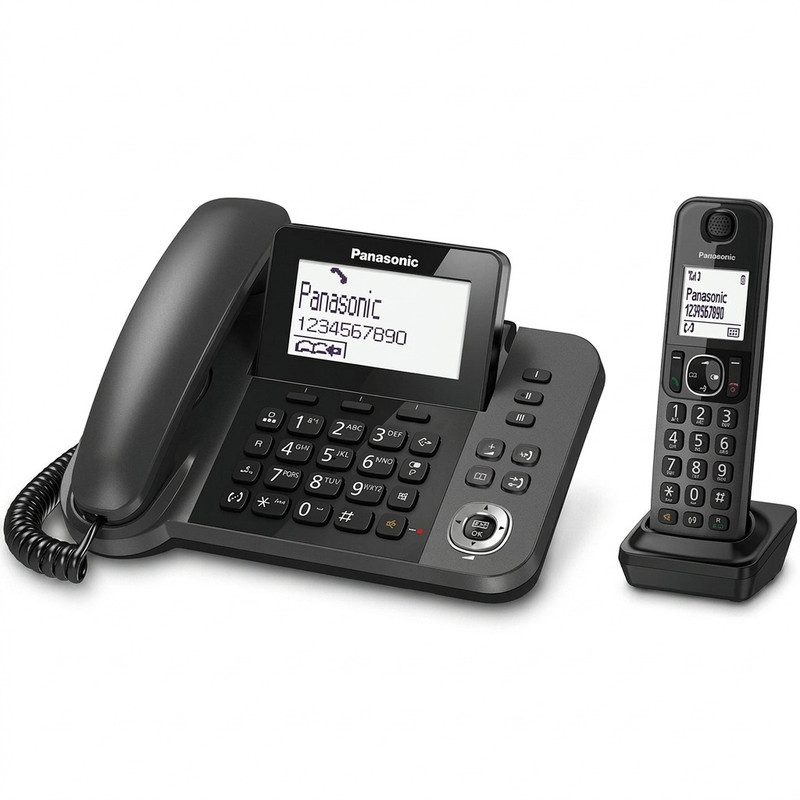تلفن بی‌سیم پاناسونیک مدل KX-TGF310 - مشکی