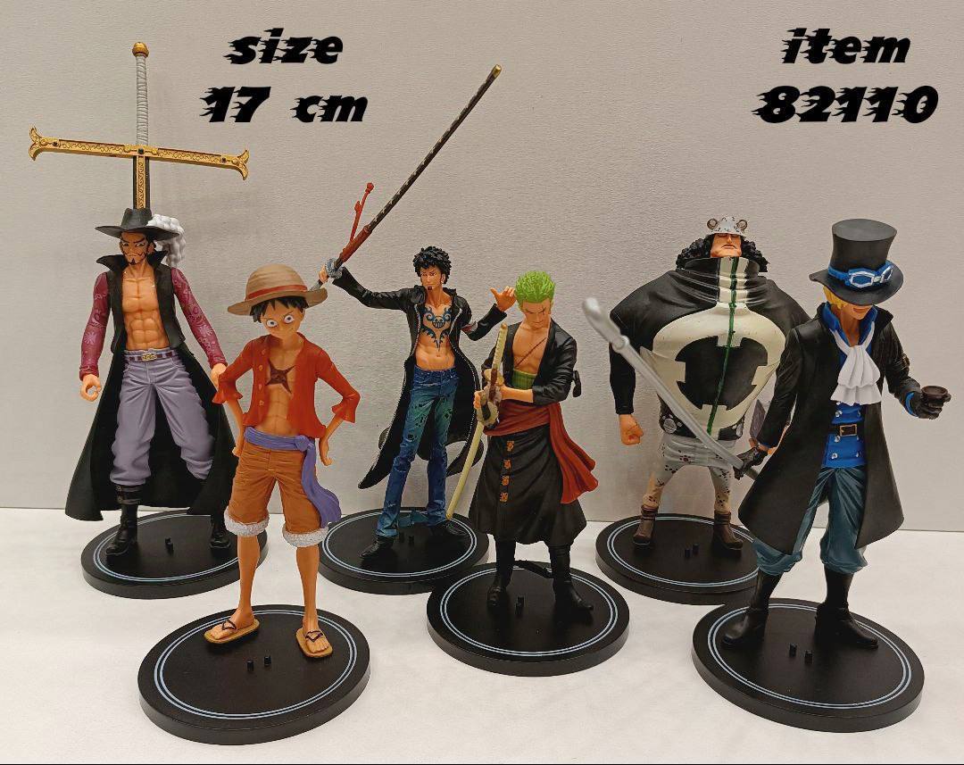 ست افسانه‌ای ۶ فیگور One Piece – مدل کلکسیونی سایز ۱۷ سانتی‌متری
